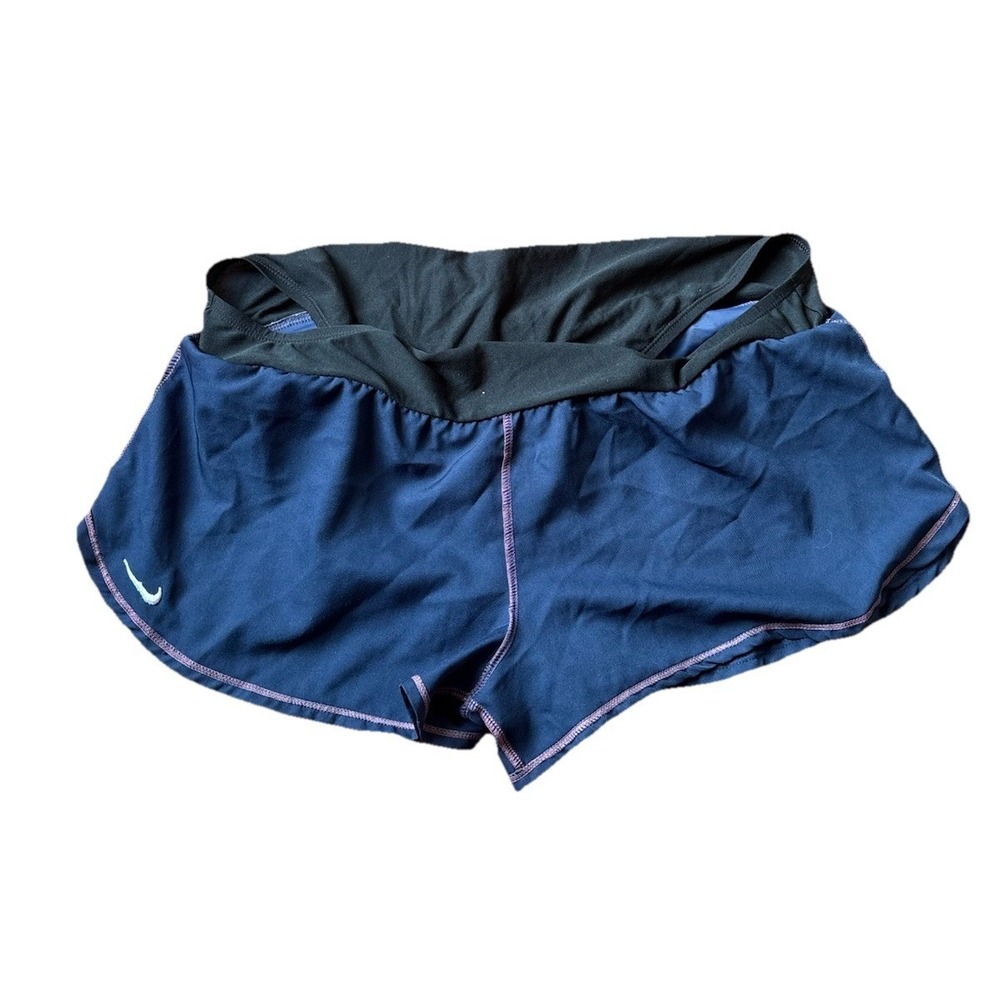 Nike Womens Shorts Size Large L Black Built-in Underwear Dry Fit